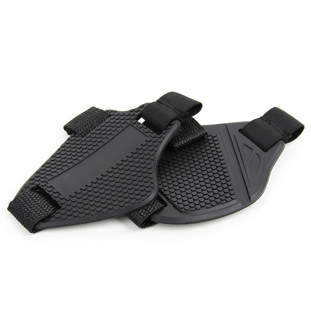 Motorcycle Gear White - Rubber Motorcycle Gear Shifter Protector Black