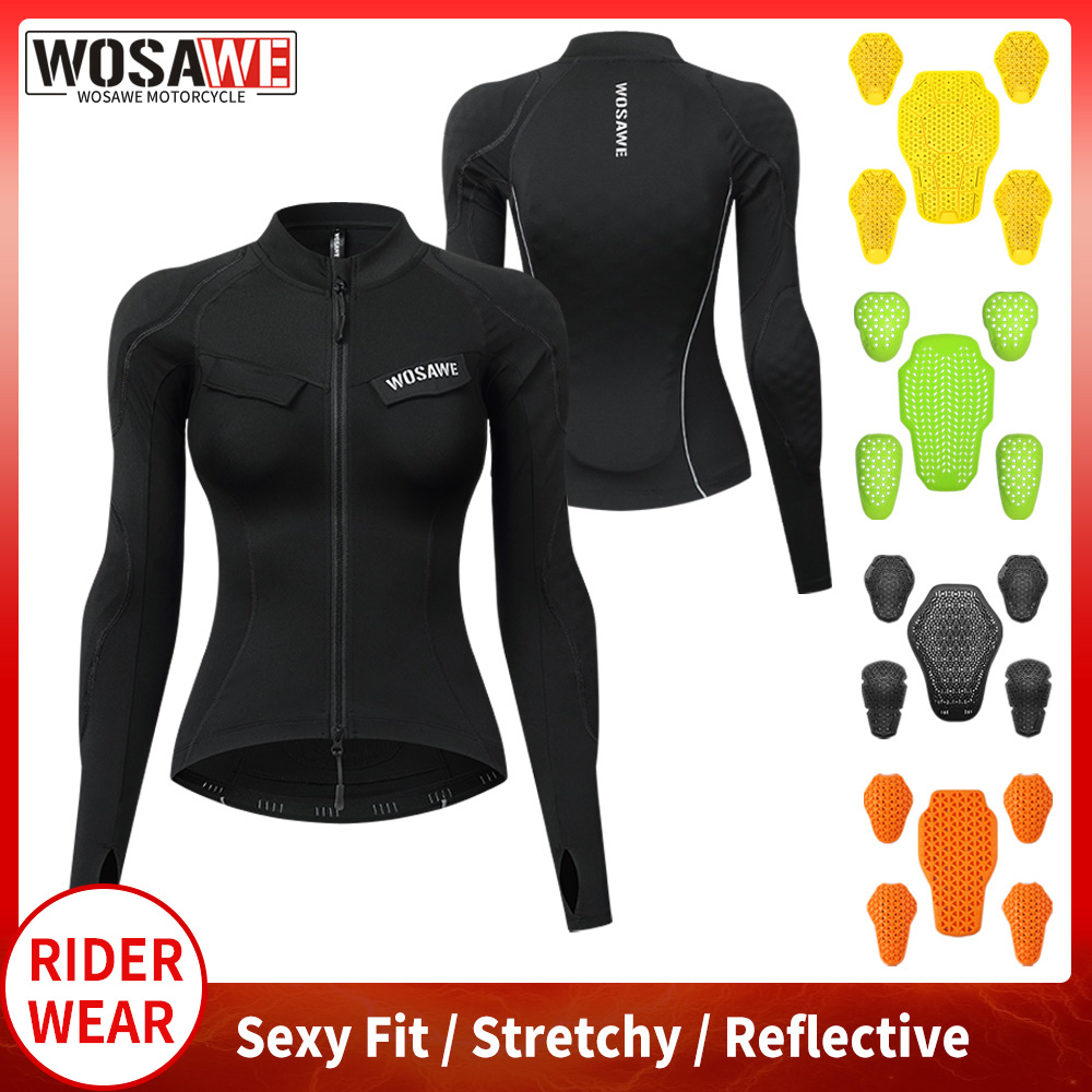 Motorcycle Gear Jacket Women - WOSAWE Women Motorcycle Jacket Summer Rider