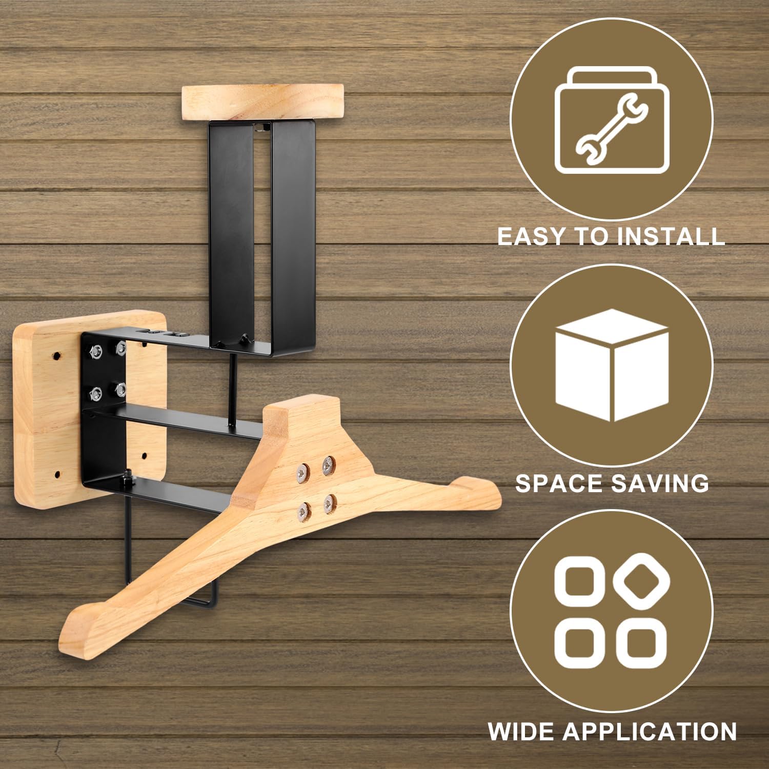 Motorcycle Gear Holder - ​Motorcycle Helmet Holder Wall Mount Wood
