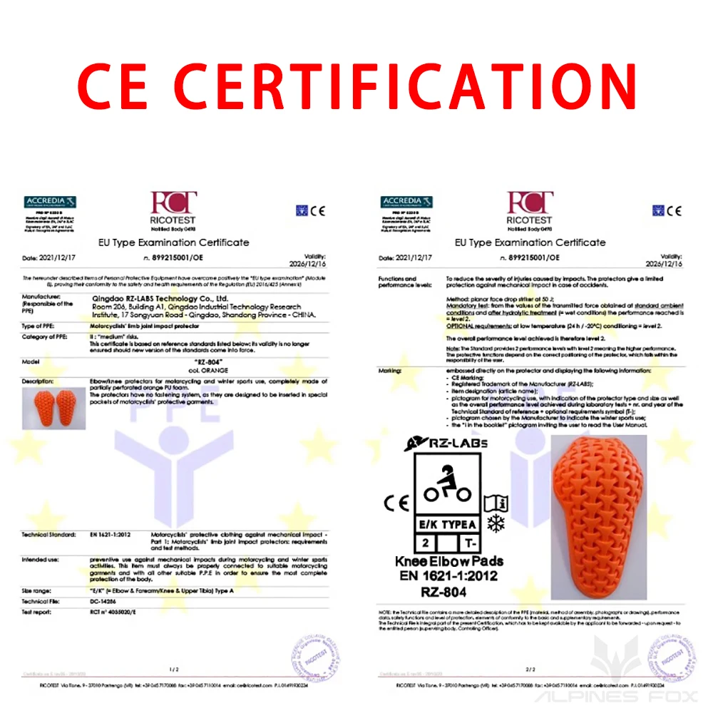 CE Level 2 Certified Motorcycl - Motorcycle Gear Alpine review and price