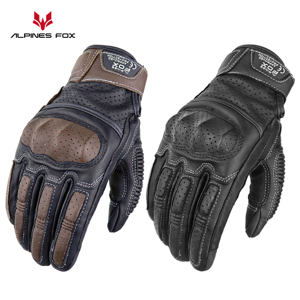 Vintage Motorcycle Gloves Genu - Motorcycle Gear Alpine review and price
