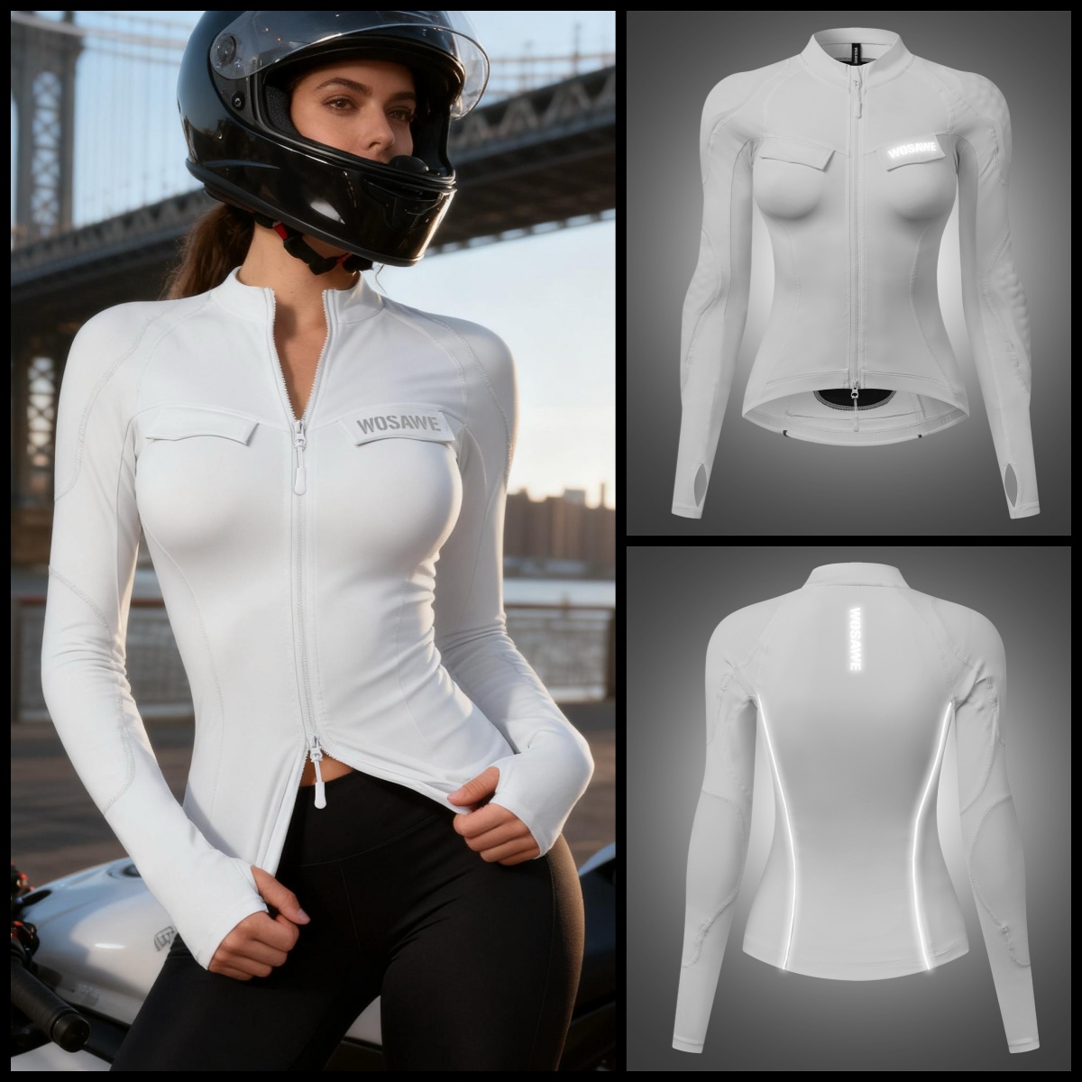 WOSAWE Women Motorcycle Jacket - Motorcycle Gear Jacket Women review and price