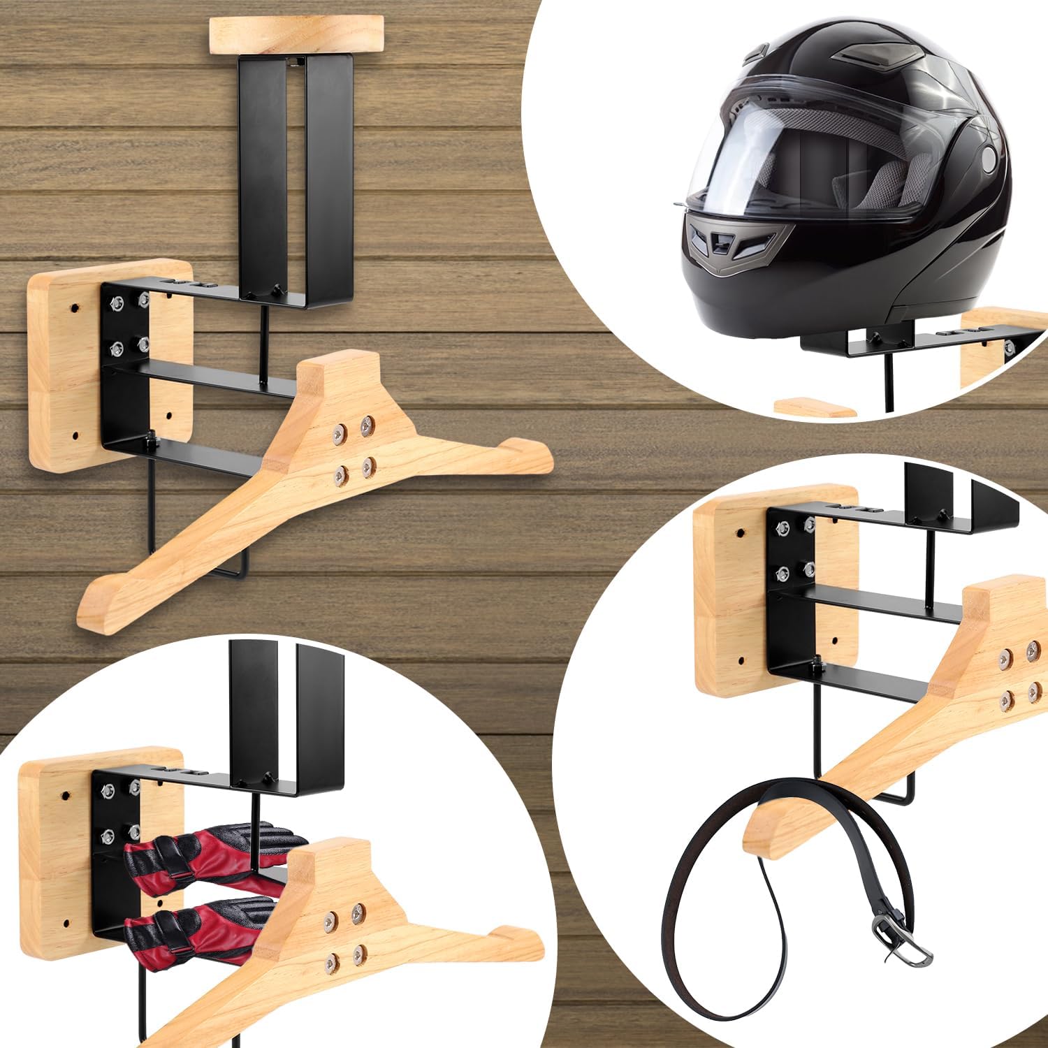 ​Motorcycle Helmet Holder Wall - Motorcycle Gear Holder review and price