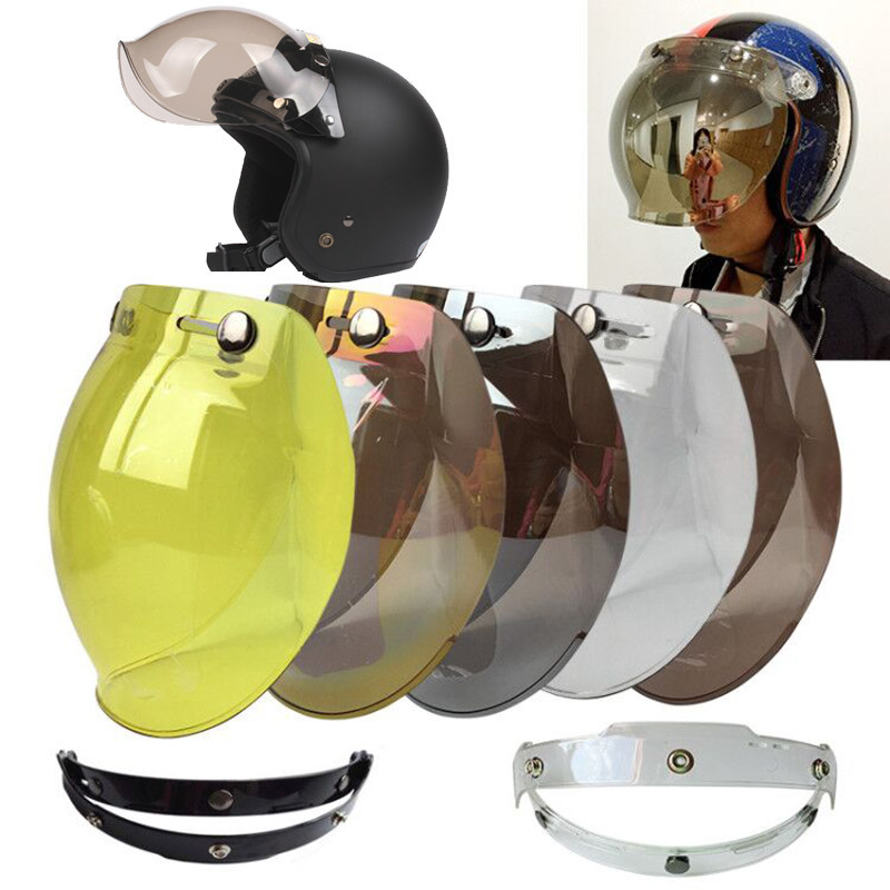 Motorcycle Helmet Bubble Visor - Motorcycle Gear Vintage review and price