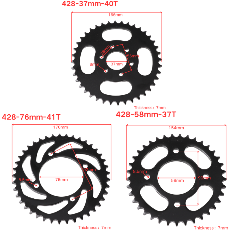 428 Link 37T/40T/41T/45T/48T M - Motorcycle Gear Ratio review and price